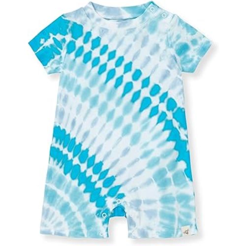 Burt's Bees Baby Baby Boys Short Sleeve Rompers, 100% Organic Cotton One-Piece Coverall and Layette Set