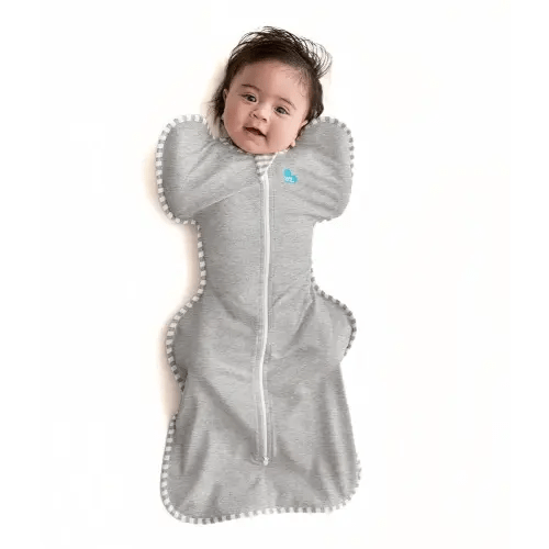 Love to Dream Swaddle UP, Baby Sleep Sack, Self-Soothing Swaddles for Newborns, Improves Sleep, Snug Fit Helps Calm Startle Reflex, New Born Essentials for Baby, Small 8-13lbs, Gray