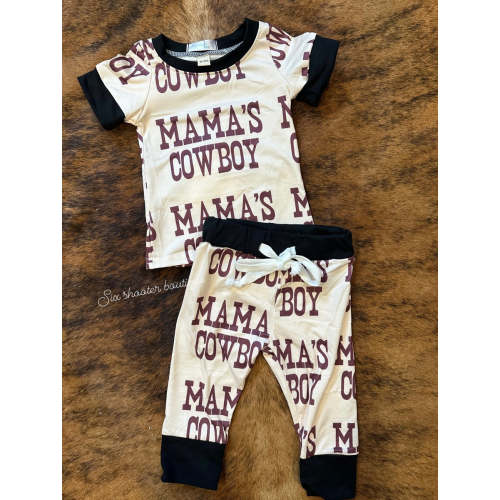 Mamas cowboy pj set