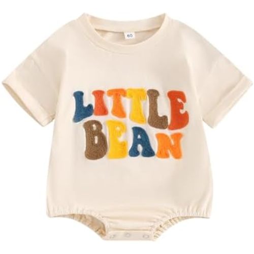 Newborn Baby Boy Girl Romper Bubble Long Sleeve Little Bean Bodysuit Ovesized Sweatshirt Infant Casual Shirts Top