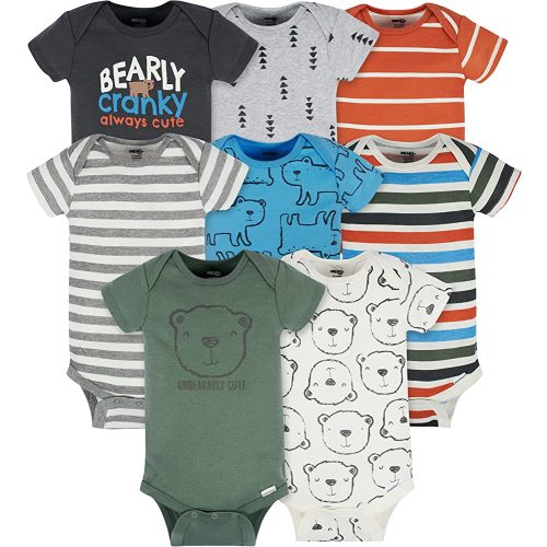 Onesies Brand baby-boys 8-pack Short Sleeve Mix & Match Bodysuits