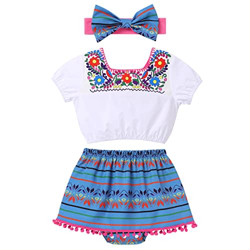 AWIBMK Newborn Baby Girls Fruit Outfit Romper + Floral Bottoms Shorts Pants + with Headband Summer Clothes Set
