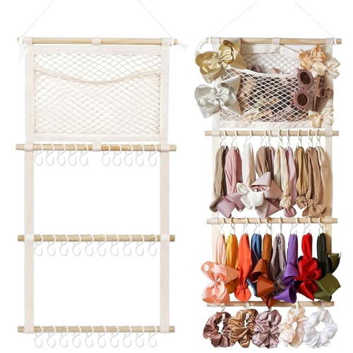 Bow Headband Hanger Hair Clip Organizer for Baby Girls