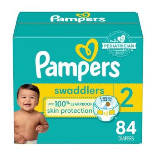 Pampers Swaddlers Active Baby Diapers Super Pack - Size 2 - 84ct
