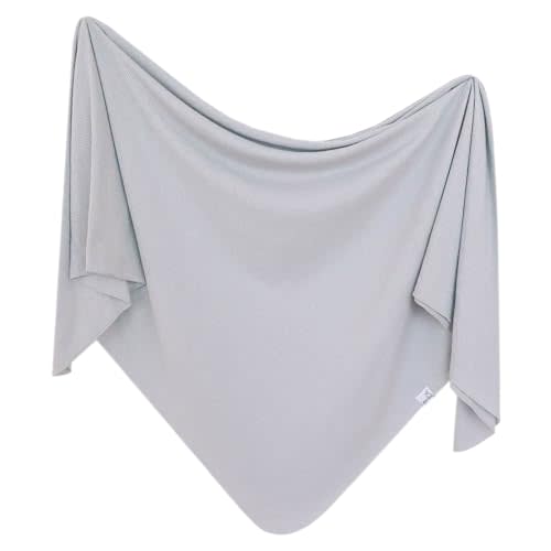 Copper Pearl Large Premium Knit Baby Swaddle Receiving Blanket Ash