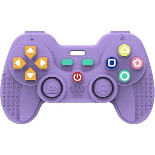 Hooku Silicone Teething Toys for Babies 0-6 Months, Teethers for Babies 6-12 Months, Remote Teether for Baby, Sensory Toys for Babies, Baby Chew Toys