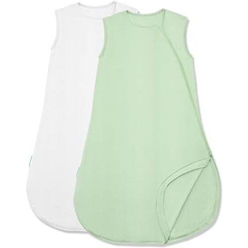 Supersoft Sleep Sack 0.5 TOG, Premium Bamboo Viscose Sleeping Bag Thin Baby Wearable Blanket 2-Way Zipper Sleepsacks