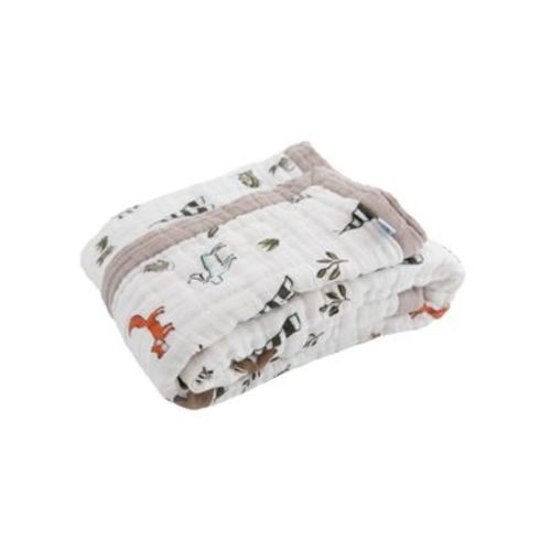 Little Unicorn Cotton Muslin Baby Receiving Quilt - Forest Friends