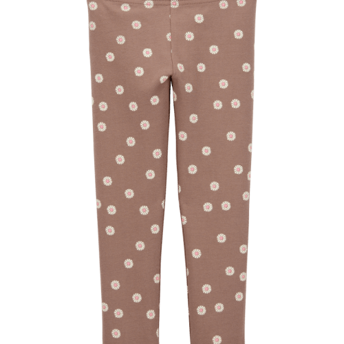 Brown Baby Floral Stretch Leggings - Brown | Carter’s Oshkosh Canada