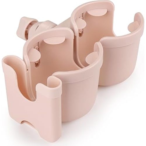 Accmor Stroller Cup Holder with Phone Holder, Bike Cup Holder, Universal Cup Holder for Uppababy Nuna Doona Strollers, 2-in-1 Cup Holder for Walker, Wheelchair, Scooter