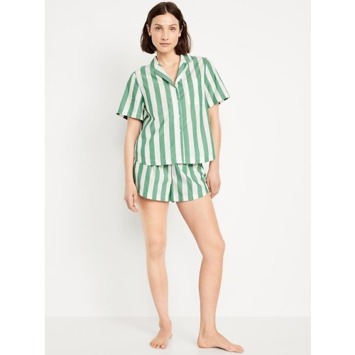 Poplin Pajama Short Set | Old Navy