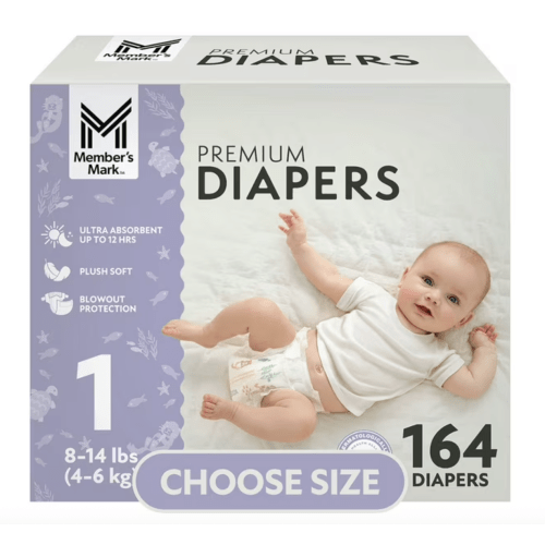 Member's Mark Premium Baby Diapers, Sizes Newborn - 8 - Samsclub.com