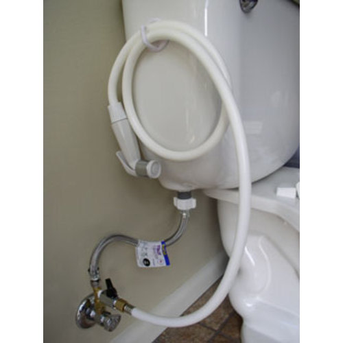 Complete Diaper Rinsing System | Toilet bucket splash guard & sprayer