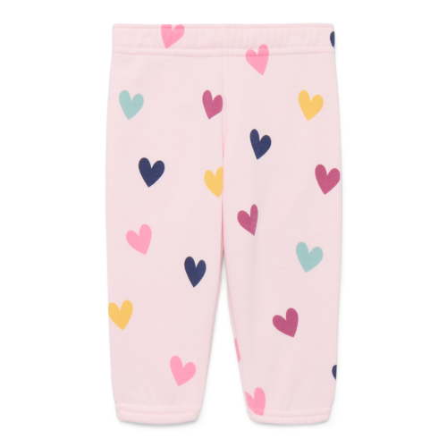 Garanimals Baby Girls Printed Fleece Joggers, Sizes 6M-24M