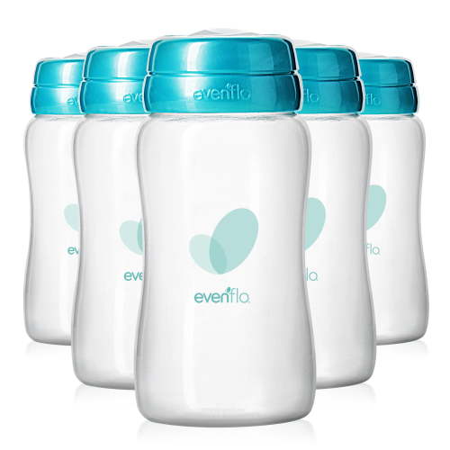 Evenflo Advanced Breast Milk Collection Bottles 5 Ounce, 6 Count