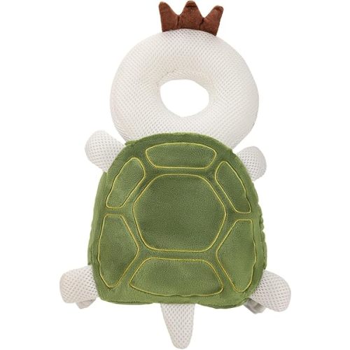 Baby Head Protection Backpack - Soft & Comfortable, Cute Cartoon Design, Turtle