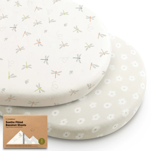 2-Pack Soothe Fitted Bassinet Sheets