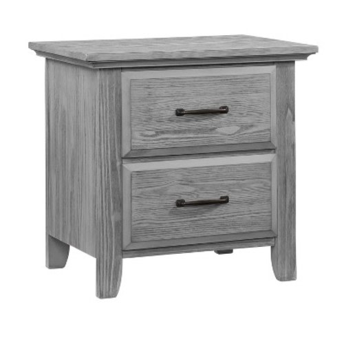 Oxford Baby Willowbrook 2-Drawer Nightstand, Color: Gray - Out of Stock