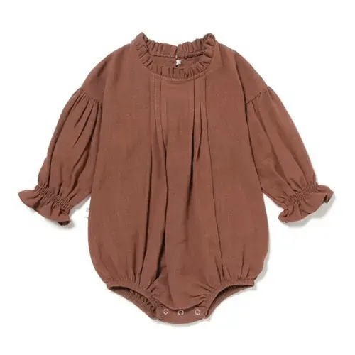 Gathered Long Sleeve Romper - Shop Online at Belle Baby | Belle Baby