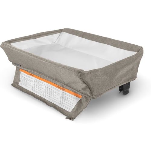 UPPAbaby Remi Changing Station/Wipeable Surface/Simple Attachment and Storage/Wells (Dark Taupe Mélange)