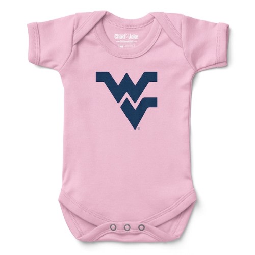 West Virginia Mountaineers Chad & Jake Infant Bodysuit - Light Pink