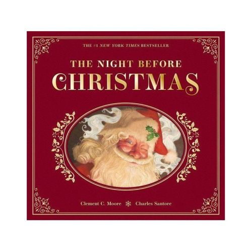 The Night Before Christmas - by Clement Moore (Leather Bound)