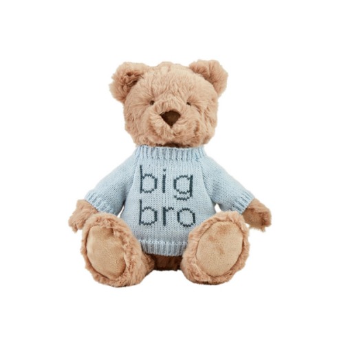 Big Brother Plush Bear with Knit Sweater | Soft Toy | Mud Pie