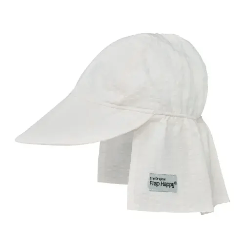 UPF 50+ Original Flap Hat, Vanilla Stripe - XS