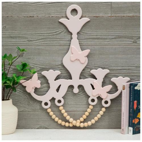 Butterflies Chandelier Wood Wall Decor