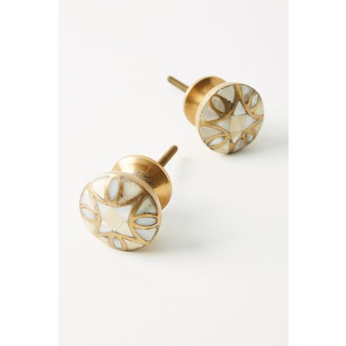 Mother-of-Pearl Knobs, Set of 2