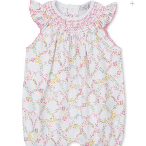 Garden Trellis Short Smocked Playsuit