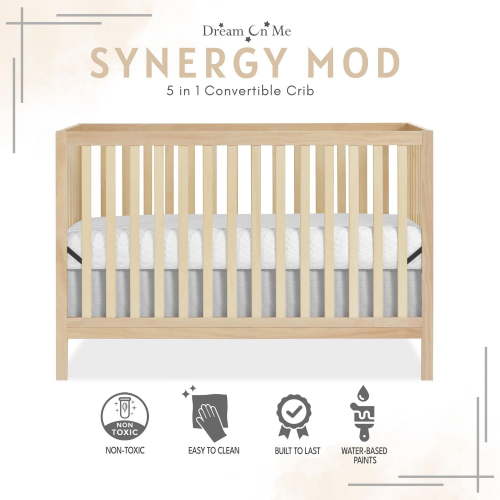 Dream On Me Synergy MOD Crib, Made with Sustainable New Zealand Pinewood, Convertible Crib - Walmart.ca