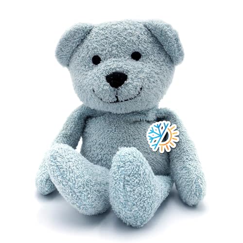 Thermal-Aid® (Buckley The Blue Bear) – Washable Heating Pad & Ice Pack – Plush Hot/Cold Pack with Natural Corn Filling – Reusable Comfort