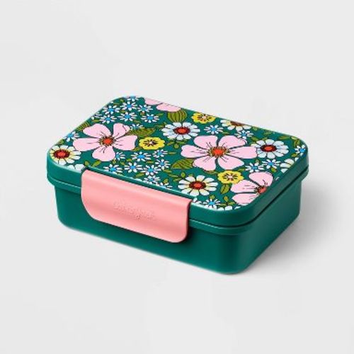Snack Container Bento Box - Cat & Jack™ Flowers: Kid's Recycled Material Lunchbox