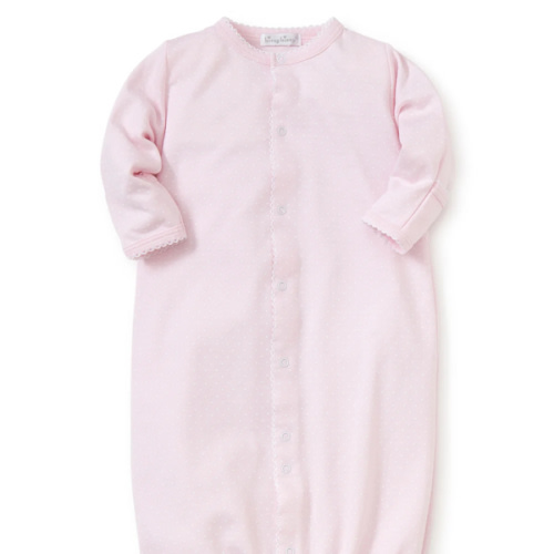Pink/White New Kissy Dots Print Converter Gown