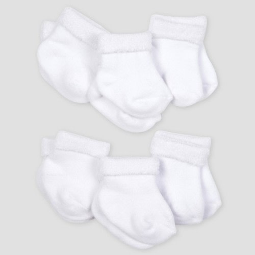 Gerber Baby Boys or Girls Unisex Wiggle Proof Jersey Crew Socks, 8-Pack