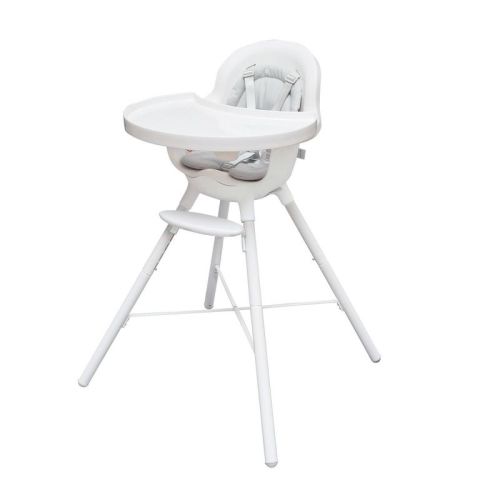 Boon GRUB 2-in-1 Convertible High Chair for Baby & Toddler Chair with Dishwasher-Safe Seat & Tray, Color: White
