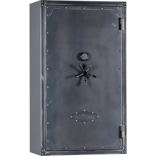 Kodiak Home Gun Safe for Rifles & Pistols | KSX7141 by Rhino Metals with New SafeX Security System | 63 Long Guns & 10 Pistol Pockets | 60 Minute Fire Protection | Antiqued Finish | 801lbs