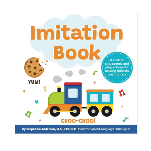 Imitation Book: Interactive & Fun Learn to Talk Board Book For Toddlers Ages 0-4, Written by a Speech Therapist