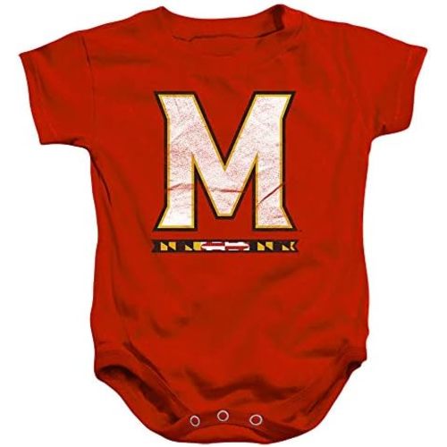 University of Maryland Official Distressed Primary Unisex Infant Snap Suit for Baby