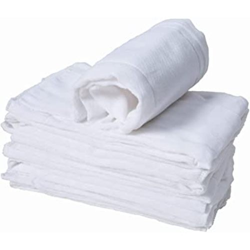 Cotton Burp Cloths, Prefold Cloth Diaper (2+3+2 with Padding)