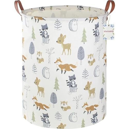 NTAOHAMPER Laundry Hamper, Laundry Basket, Waterproof Storage Bin for Bedroom, Clothes Organizer Basket, Books Box, Room Decor(Animal)
