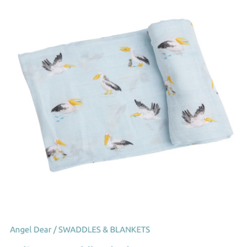 Pelicans Swaddle Blanket