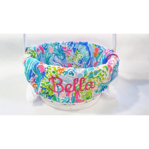 Palm Beach Style Personalized Easter Basket