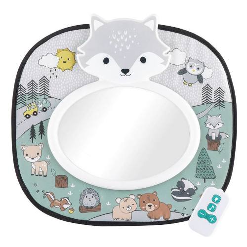 The Peanutshell Woodland Car Seat Musical Mirror