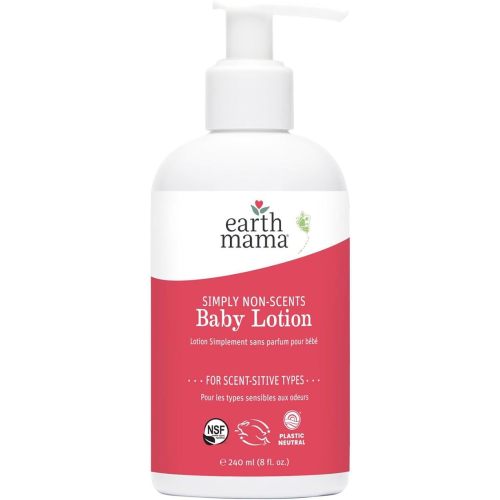 Earth Mama Natural Non-scents Baby Lotion, 240 Milliliters