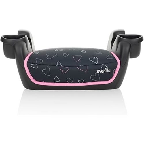 Evenflo GoTime No Back Booster Car Seat (Amore Pink)