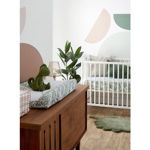 Two-piece basic baby set Fitted sheet and changing pad cover