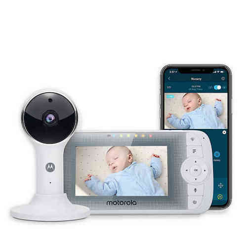 Motorola® LUX64 CONNECT 4.3-Inch Color LCD WiFi Video Monitor in White