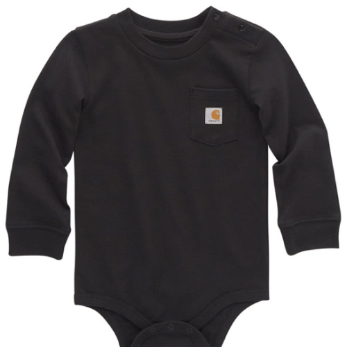 Carhartt Infant Boys' Logo Pocket Long Sleeve Onesie | Boot Barn